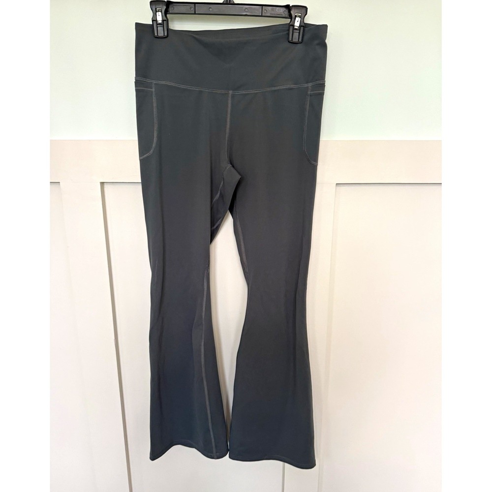 Under Armour yoga Pants Large Gray Pull On Stretch athletic activewear running